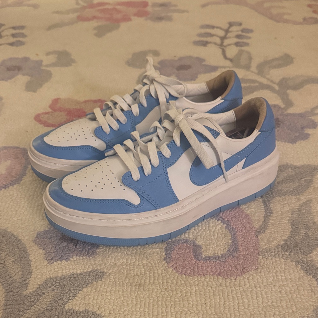 Nike Air Blue And White Sneakers
